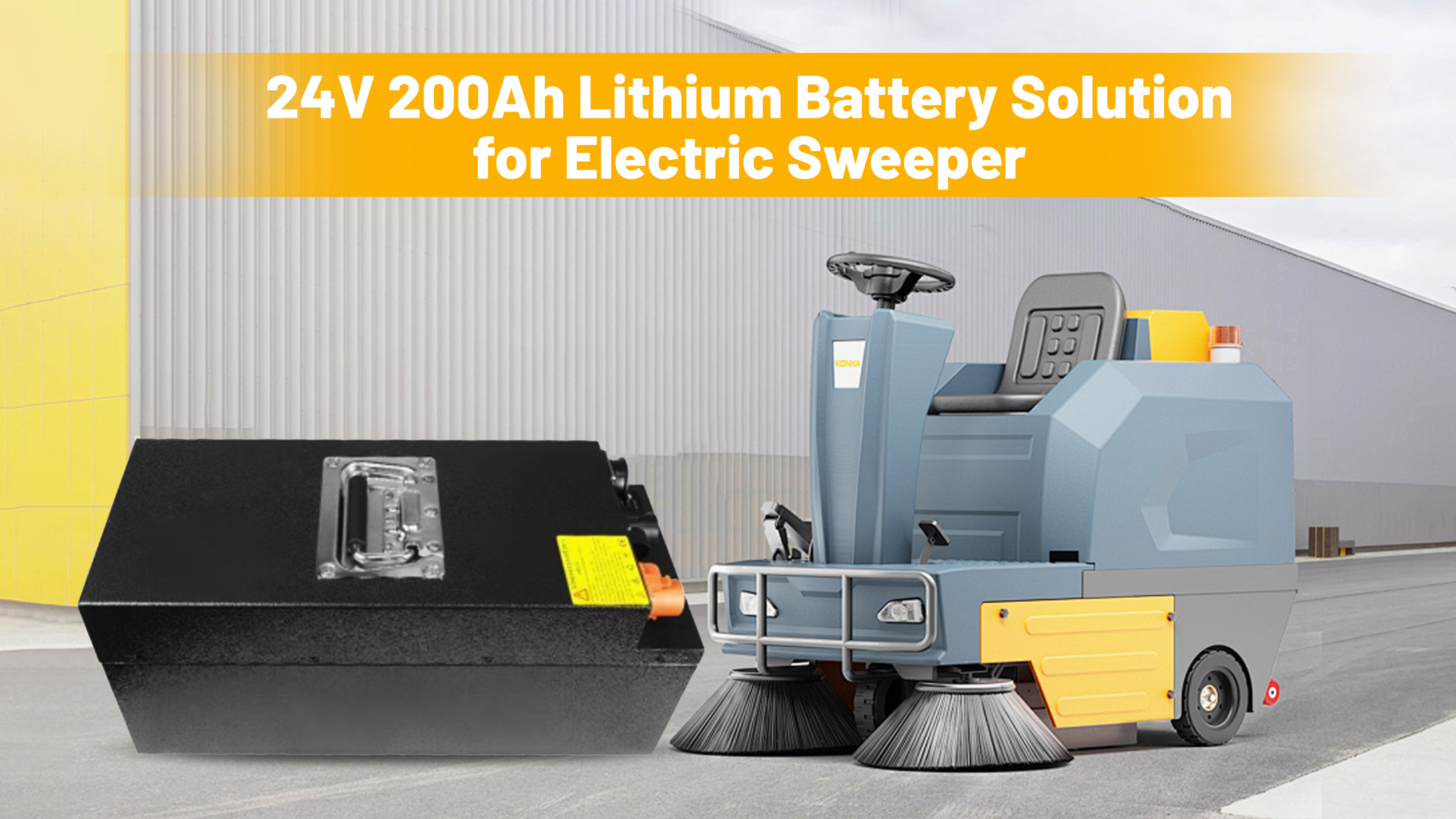 Laatste bedrijfscasus over 24V 200Ah LiFePO4 Batterijoplossing voor Elektrische Veegmachines – Vervanging van Loodzuur