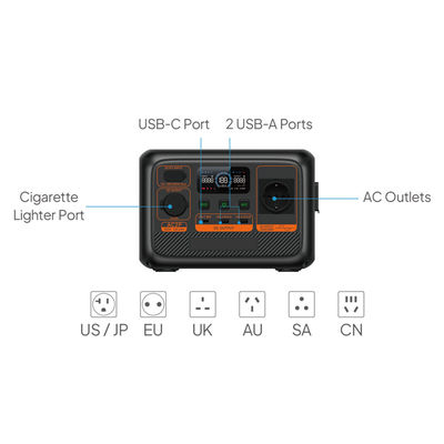 Bluetti New Products AC2p Solar Power Bank 60000mah 230wh 300w Portable Power Station Solar Generator