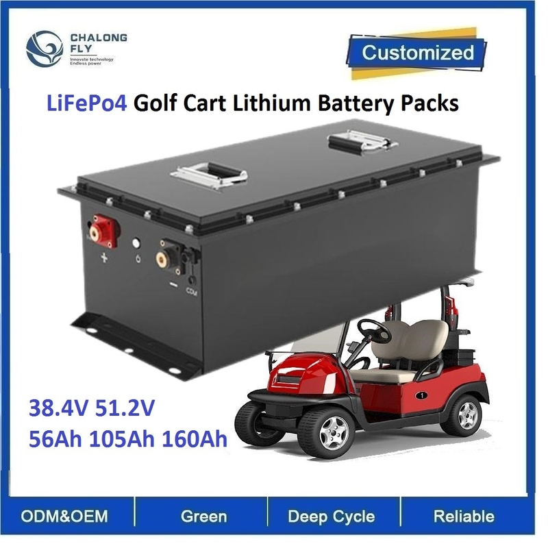 CLF Rechargeable LiFePo4 Golf Cart Lithium Battery Packs 38.4V 56Ah 105Ah 160Ah Trucklif 6000cycles