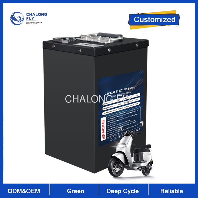 Electric Motorcycle 72V 40Ah LiFePO4 Lithium Battery Pack with 3000 Cycle Lifespan IP67 BMS
