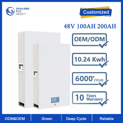 LiFePo4 OEM van de Lithiumbatterij ODM Navulbare 48V 100AH 200AH 300AH de Energieopslag van Lithiumion battery for home solar
