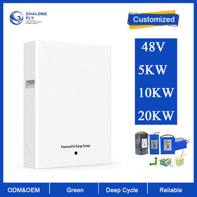 LiFePo4 OEM van de Lithiumbatterij ODM 5KW 10KW van de het Pak48v 100AH 200Ah Zonne-energie van de Huisreserveaccu de Accusysteem