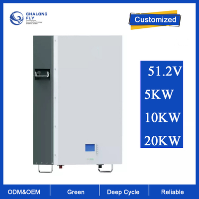 LiFePo4 OEM van de Lithiumbatterij ODM 51.2V 100AH 200AH van het de Opslaglifepo4 Lithium van de Huis Zonne-energie Opgezette de Batterijmuur