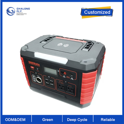 OEM ODM lifepo4 van de de Voeding de Zonnegenerator van de lithiumbatterij 1000W pakken van de het lithiumbatterij voor het Openlucht Kamperen van rv EV