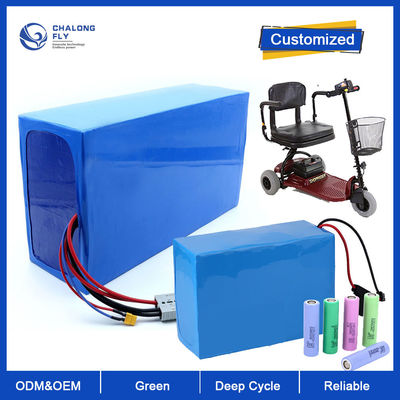 LiFePO4 Lithiumbatterij OEM ODM 24V 36V 60V 72V 30AH 60AH 80AH 120AH Lithium Ion Batterij Pack Voor E-Scooter / E-Wheelchair