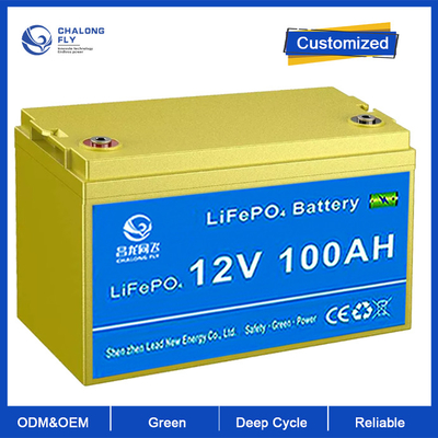 OEM ODM Loodzuurvervanger LiFePO4 Lithiumbatterij 12.8V 100AH 200AH Oplaadbaar Voor EV