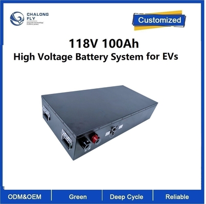 van de de Hoogspanningsbatterij van 118V 100Ah het Pak van de het Systeemlifepo4 Batterij met van de het lithiumbatterij van BMS lifepo4 elektrische de motorfietsbatterij