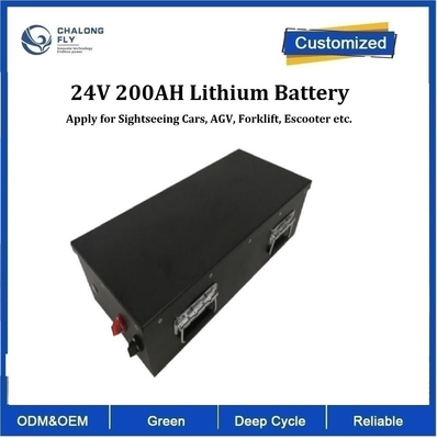 CLF OEM Power Lithium Iron LiFePO4 200Ah 24V Lithiumbatterijpakketten Voor toeristische auto's AGV Vorklift Scooter EV Auto