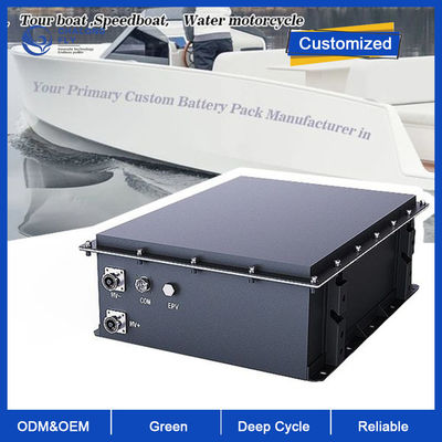 LiFePO4 Lithiumbatterij 96V 105Ah Lithium Ion Marine Batterij Voor buitenboordmotoren, binnemotoren, elektrische boten, tender, jacht