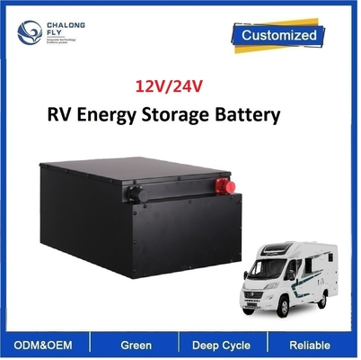 CLF Lithium Iron Phosphate oplaadbare LiFePO4 accu 100Ah 200Ah 300Ah 400Ah 12V 24V Voor RV Camper Boat