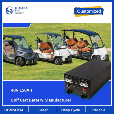CLF OEM ODM 48V 36V 150AH LiFePO4 Lithiumbatterijpakket met CAN RS485 AGV RGV Golfwagen Robot Motorfietsen Scooter Auto