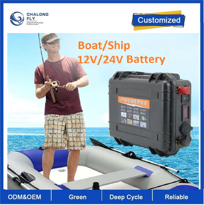 CLF 12V100AH OEM ODM Lithiumbatterij elektrische motor aanvalsboot kajak 24 volt 200 amp Marine stuwkrachtbatterij