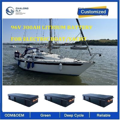 96V 300AH Marine Lithium Battery met IP67 waterdicht en roestvrij stalen behuizing voor elektrische boten