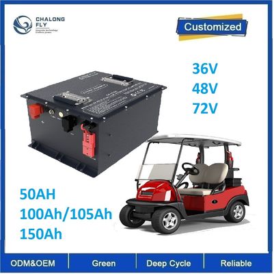 CLF OEM 48V 100Ah Golfkarbatterij met een Lithiumbatterijcel van klasse A en 4000 cycli levensduur