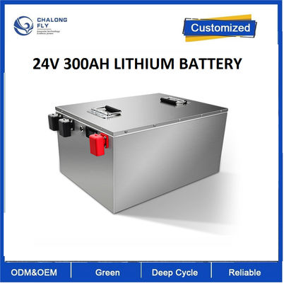 IP65 Lithium ijzerfosfaatbatterij voor Marine Yacht RV 24V300ah Lithiumbatterij met grote capaciteit