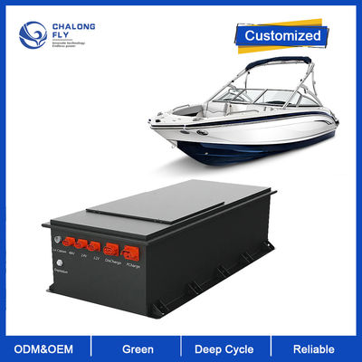 OEM ODM LiFePO4 Marine Lithiumbatterij 96V 300Ah met vloeibare koeling IP67 Waterdicht en 29,18KWh energie voor elektrische boten