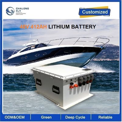 48V 412AH IP65 Waterdichte Marine Lithium Batterij met Roestvrijstalen Behuizing voor Elektrische Boot en Jacht