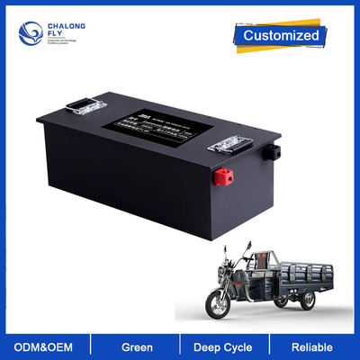 48v 60v 72v 100ah 200ah 300ah Op maat gemaakte elektrische bromfiets driewieler Lithiumbatterij 48V 60Ah Lifepo4 elektrische rickshaw autobatterij