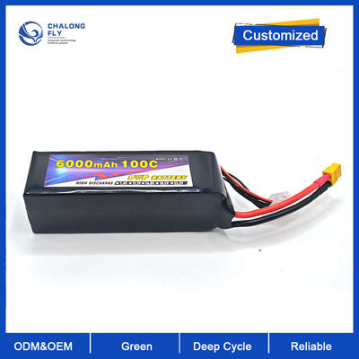 6000mAh 6S 22.2V 100C Drone Battery for UAV and FPV Applications with High Energy Density