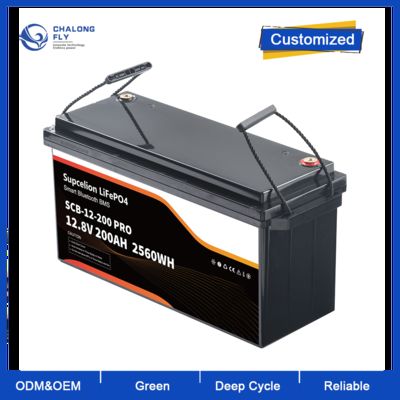 Lithium-ion batterijpakket 12V 200Ah Loodzuurvervanging Groothandel OEM Loodzuur voor Lifepo4 batterij EU voorraad