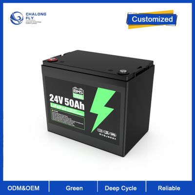Hoogwaardige LiFePO4-batterij 24V 50Ah lithium batterijpakket is samengesteld uit 8 stuks C60140-50Ah cellen