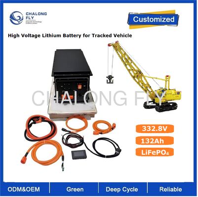 CLF OEM Hoogspannings Lithium Batterijpakket 332.8V 132Ah LiFePO₄ Batterijsysteem voor Rupsvoertuigen in de Bouw
