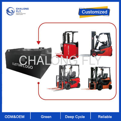 120V 200Ah LiFePO4 heftruckbatterij High Cycle Life Oplaadbare industriële batterij