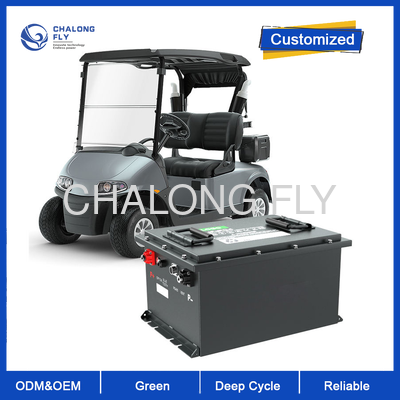 48V 150Ah LiFePO4 golfkar batterij met 6000+ cycli en IP65 waterdichte bescherming