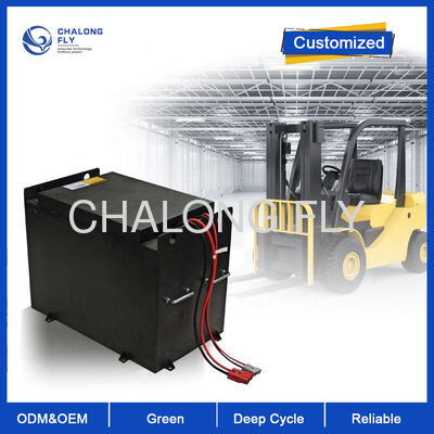 LiFePO4 Vorklift Lithiumbatterij Smart BMS 5000+ Cycles 1C Fast Charge 160Wh/kg CAN Bus IP67 80V 500Ah