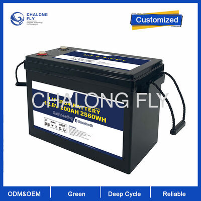 12V 300Ah LiFePO4 RV-batterij met 6000+ cycli 90% diep ontladen en ingebouwde BMS voor off-grid zonne-energie