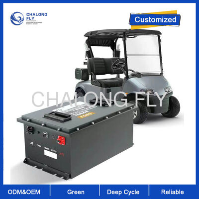 72V 150Ah LiFePO4 golfkar batterij met 6000+ diepe cycli en IP65 weerbestendige bescherming