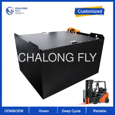 36V 300Ah LiFePO4-batterij met een grote capaciteit met een levensduur van meer dan 6000 cycli en IP67 waterdicht voor meerploegvorktrucks