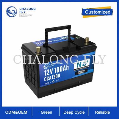 OEM 12V Natrium-Ion Startaccu Serie 60Ah 80Ah 100Ah voor Automotive Vervanging