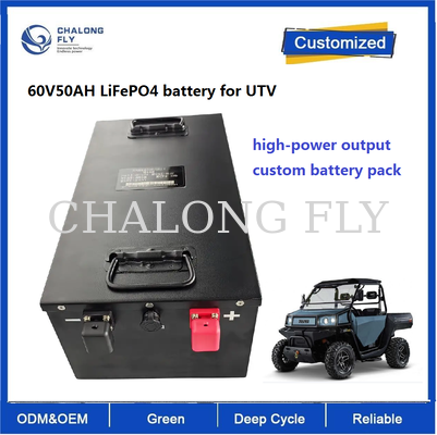 60V 50Ah LiFePO4-batterij voor ATV en UTV | 3,04 kWh lithiumbatterij